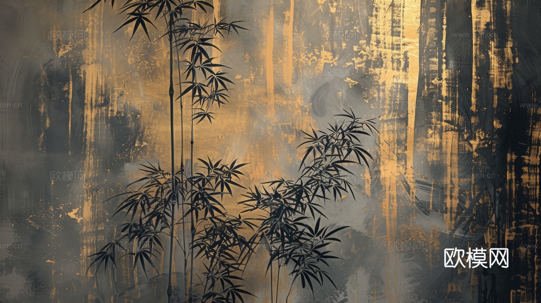 中式竹子竹林壁纸壁画