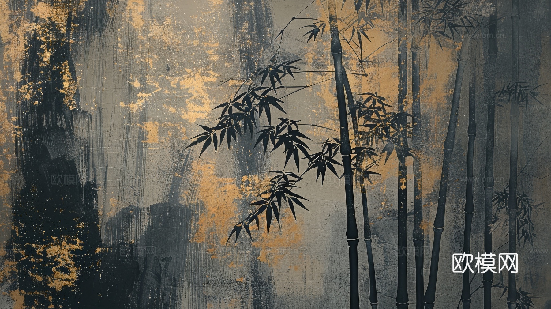 中式竹子竹林壁纸壁画