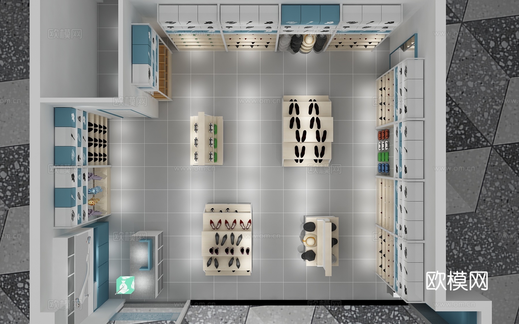 北欧小清新鞋店3d模型
