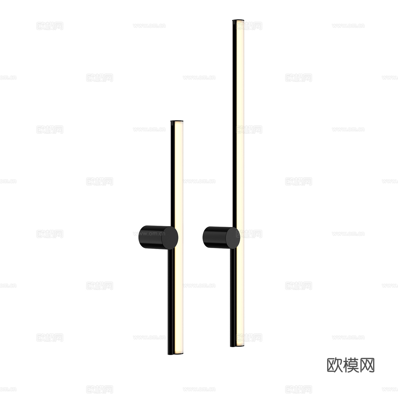 Marset 极简壁灯 长条壁灯 玻璃壁灯  装饰壁灯 金属3d模型