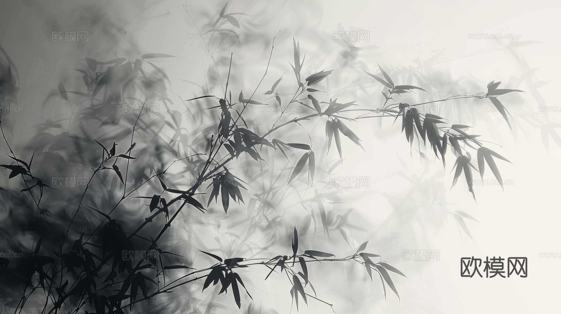 中式竹子竹林壁纸壁画