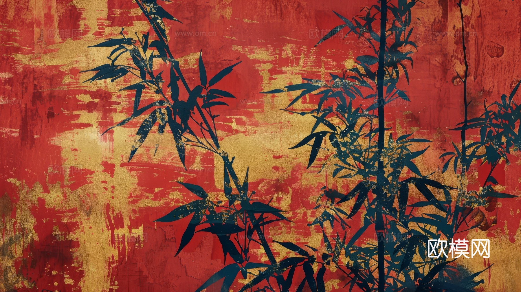 中式竹子竹林壁纸壁画