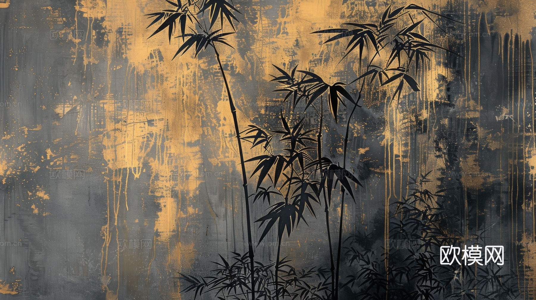 中式竹子竹林壁纸壁画