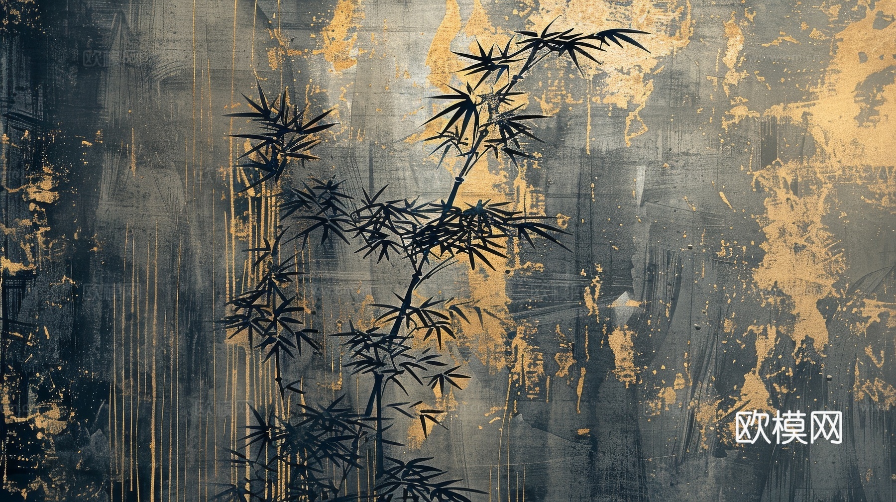 中式竹子竹林壁纸壁画