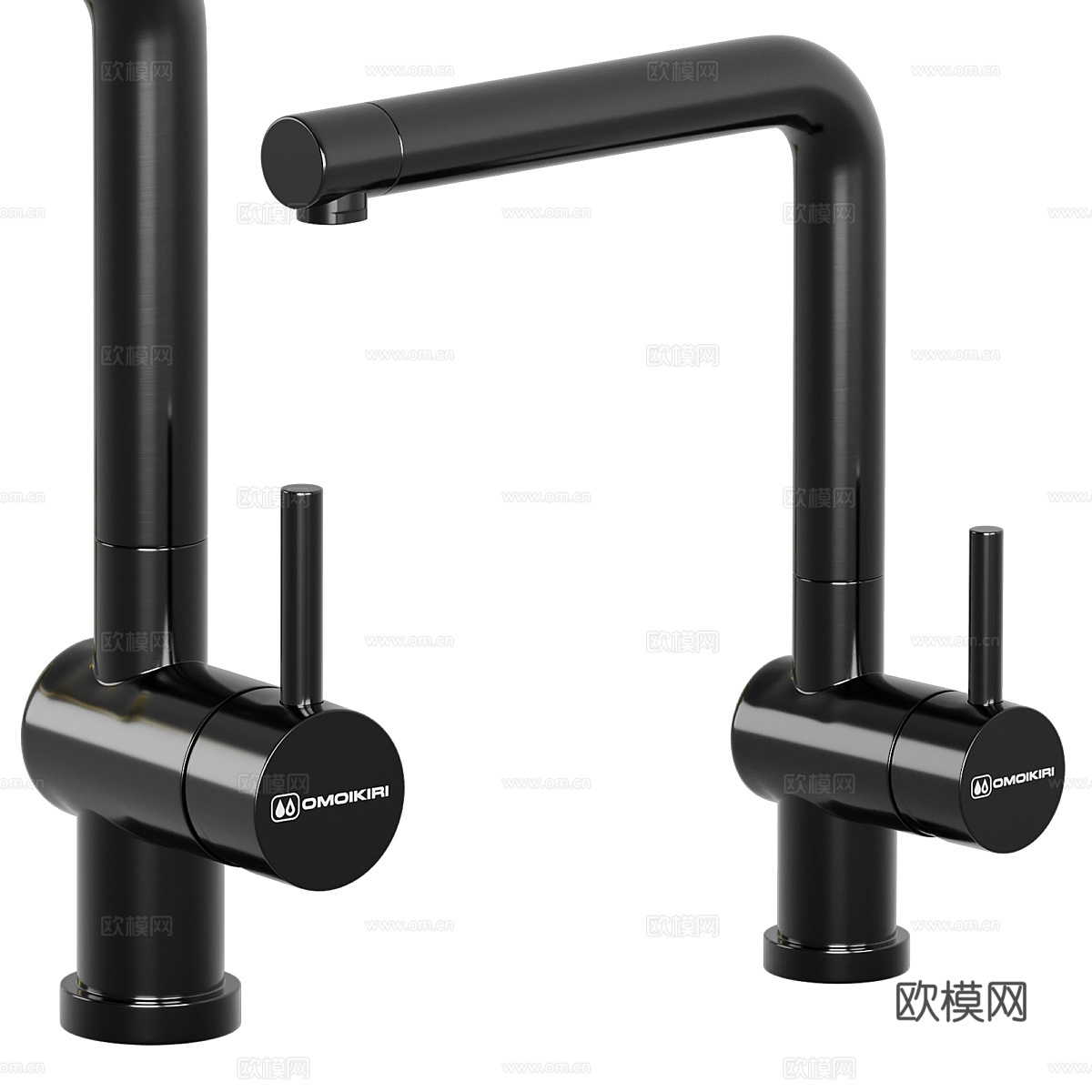 现代轻奢极简厨房水龙头3d模型