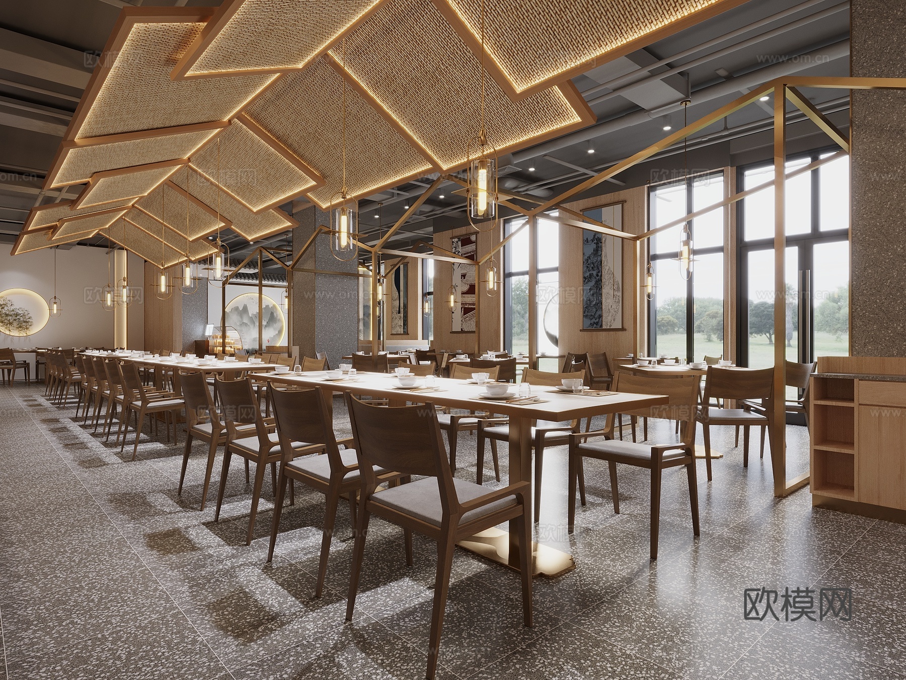 餐馆 餐厅3d模型