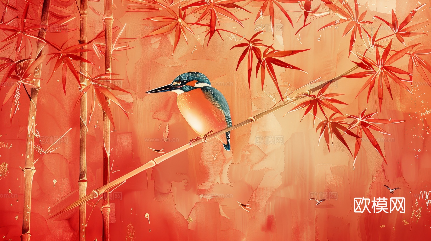 中式竹子竹林壁纸壁画