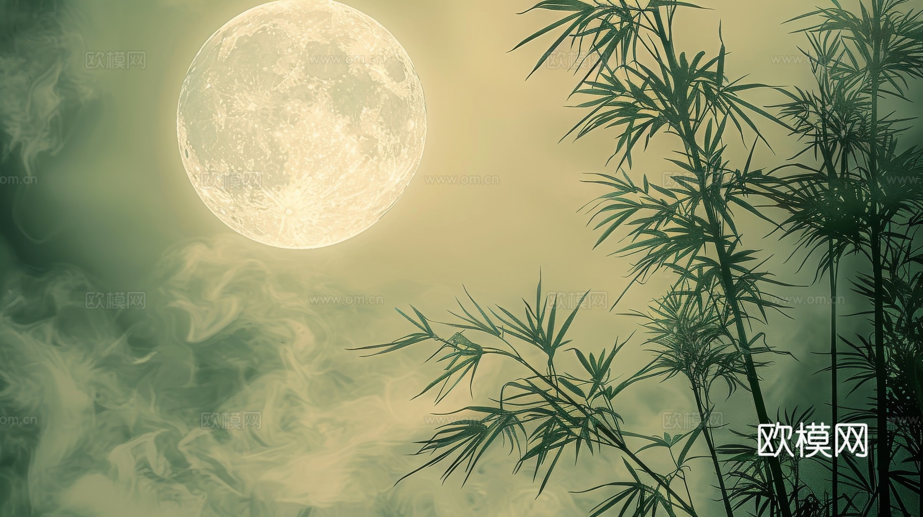 中式竹子竹林壁纸壁画