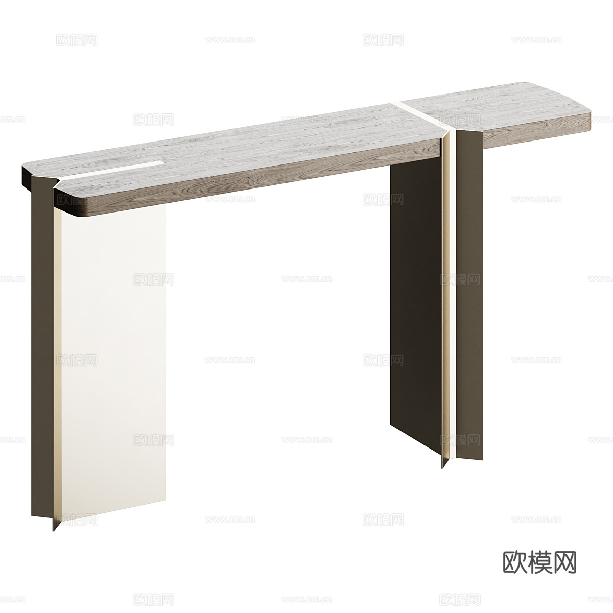 现代轻奢极简端景台3d模型