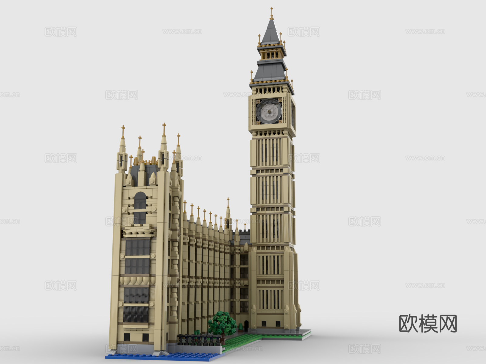 乐高 LEGO 玩具 积木 建筑 大本钟 big ben 伊3d模型
