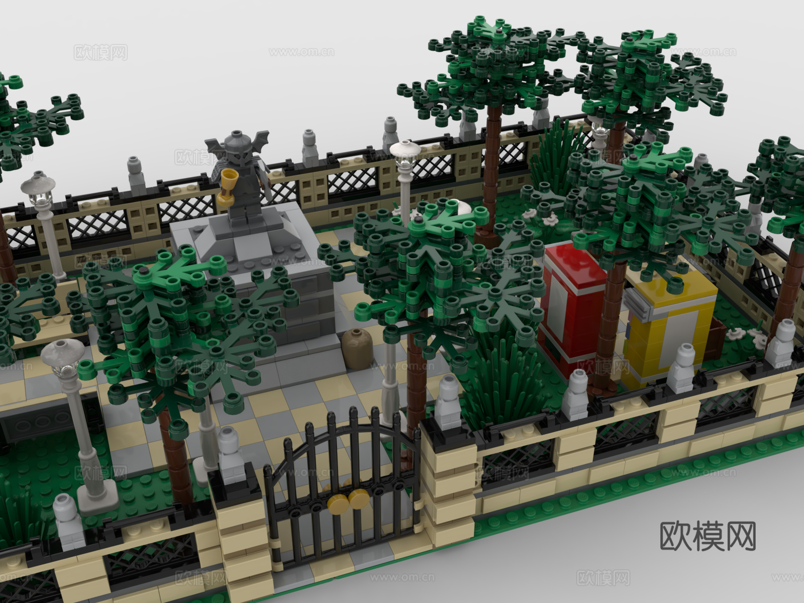 乐高 LEGO 玩具 积木 公园 花园3d模型