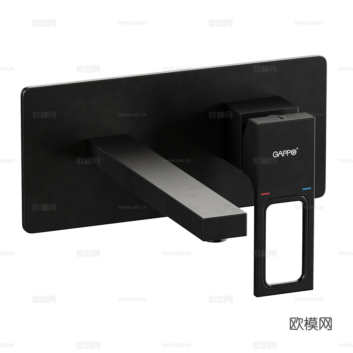 现代极简淋浴花洒 水龙头3d模型