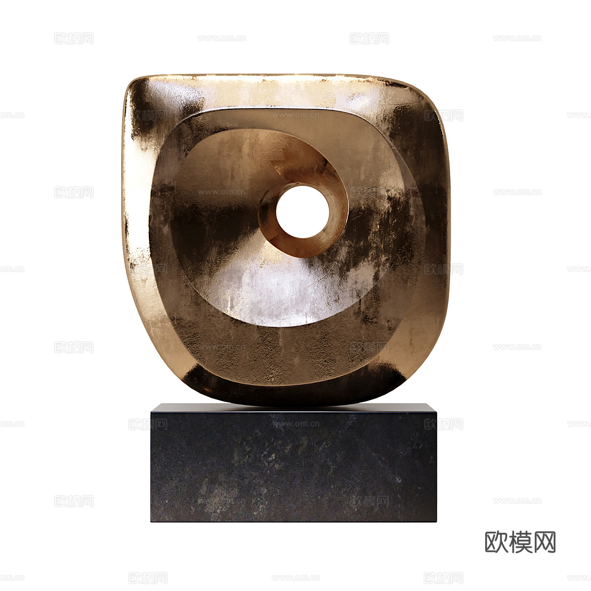 现代轻奢工艺品雕塑摆件3d模型