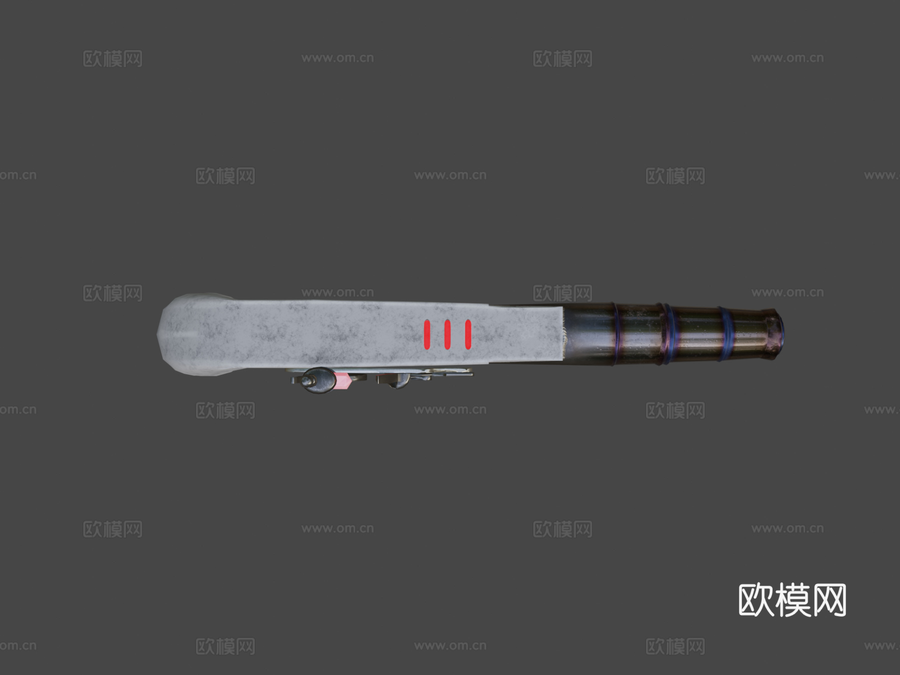 激光燧发枪3d模型