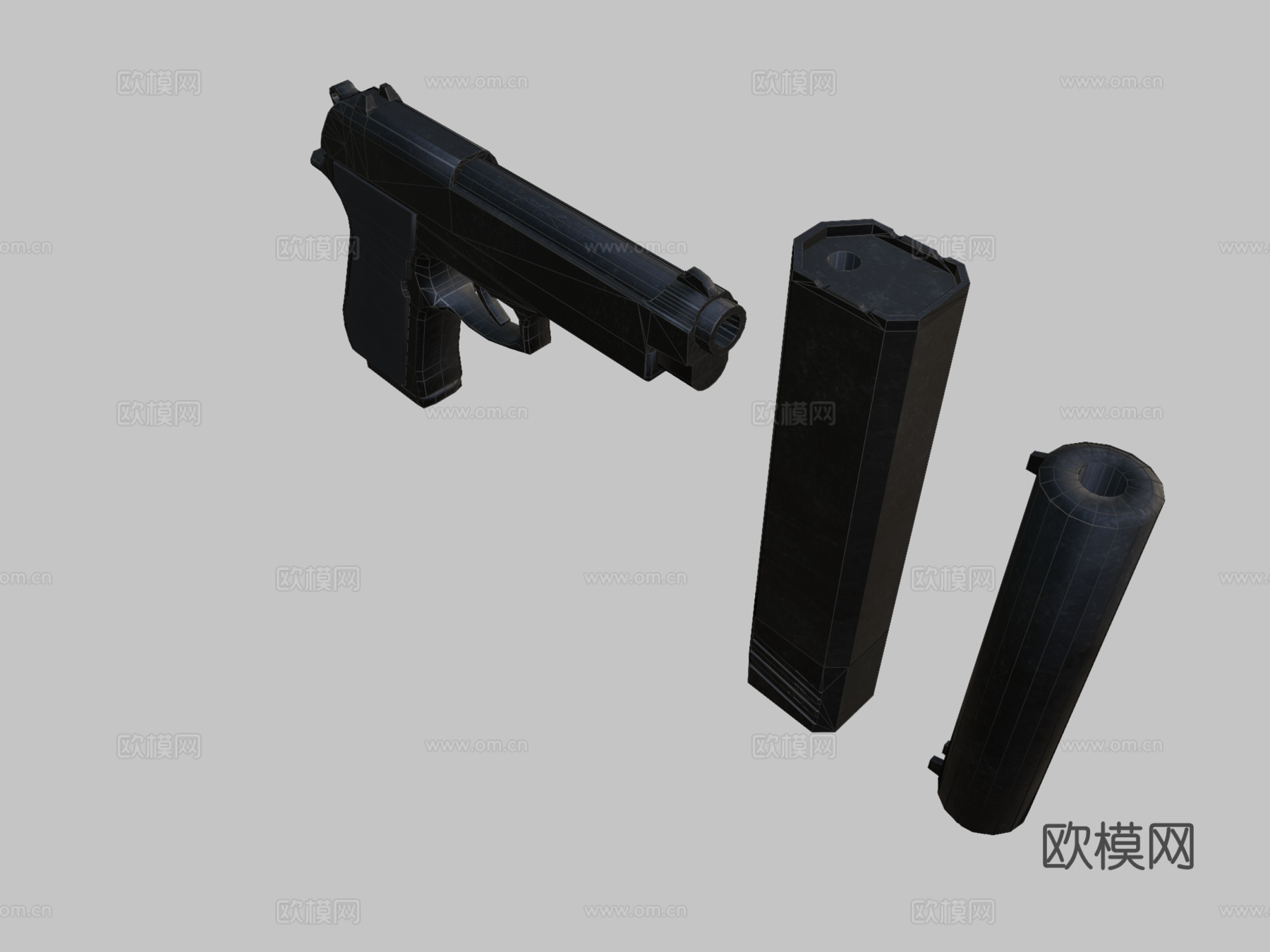 伯莱塔M93d模型