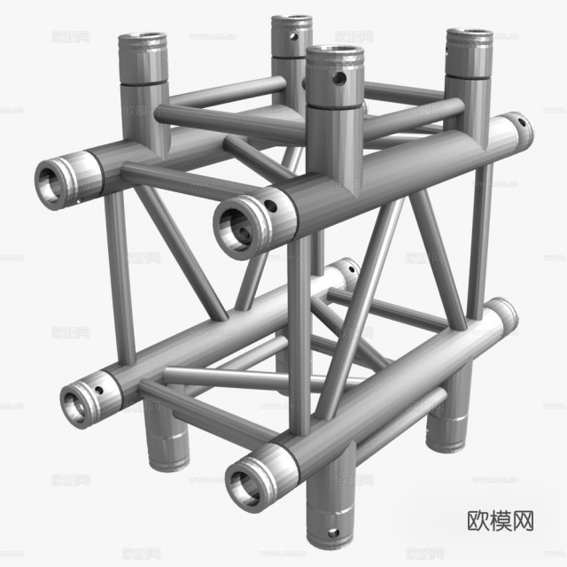 钢柱 脚手架 架子3d模型