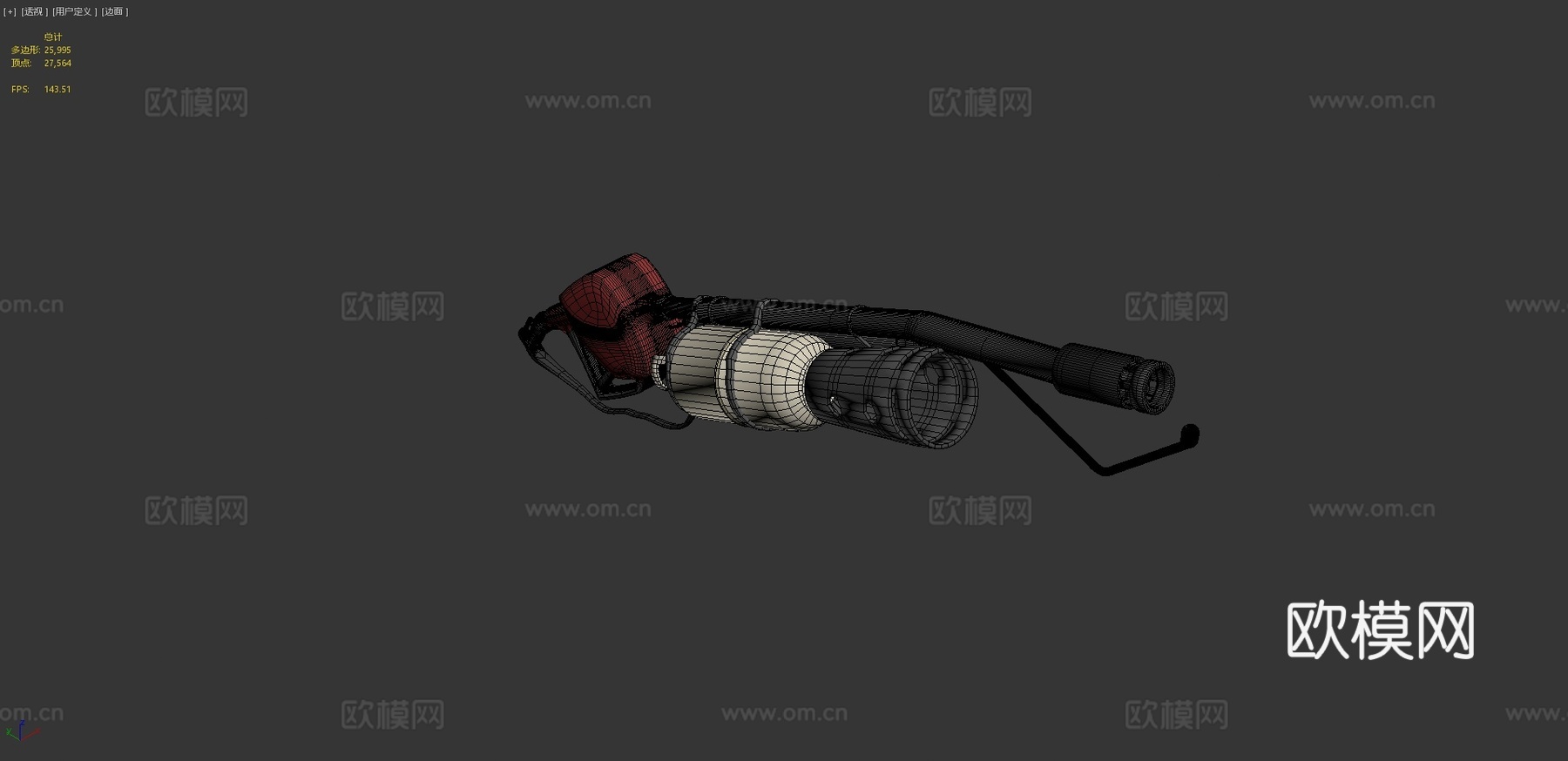 火焰喷射器Pyro-军团要塞23d模型