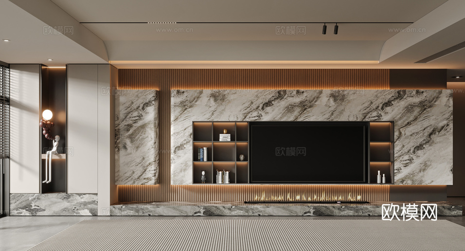 現(xiàn)代客廳3d模型下載