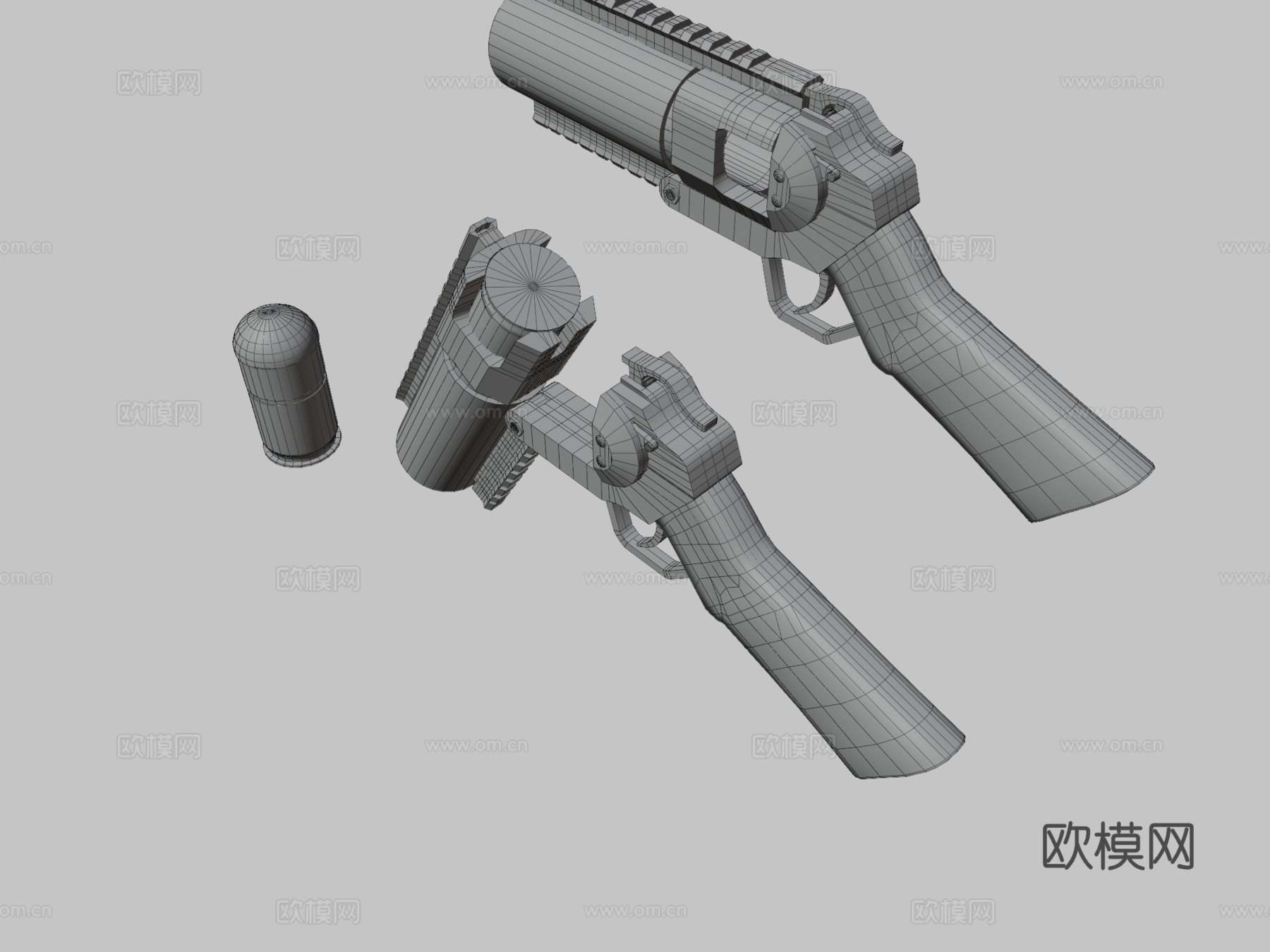 Cyma40毫米榴弹手枪3d模型