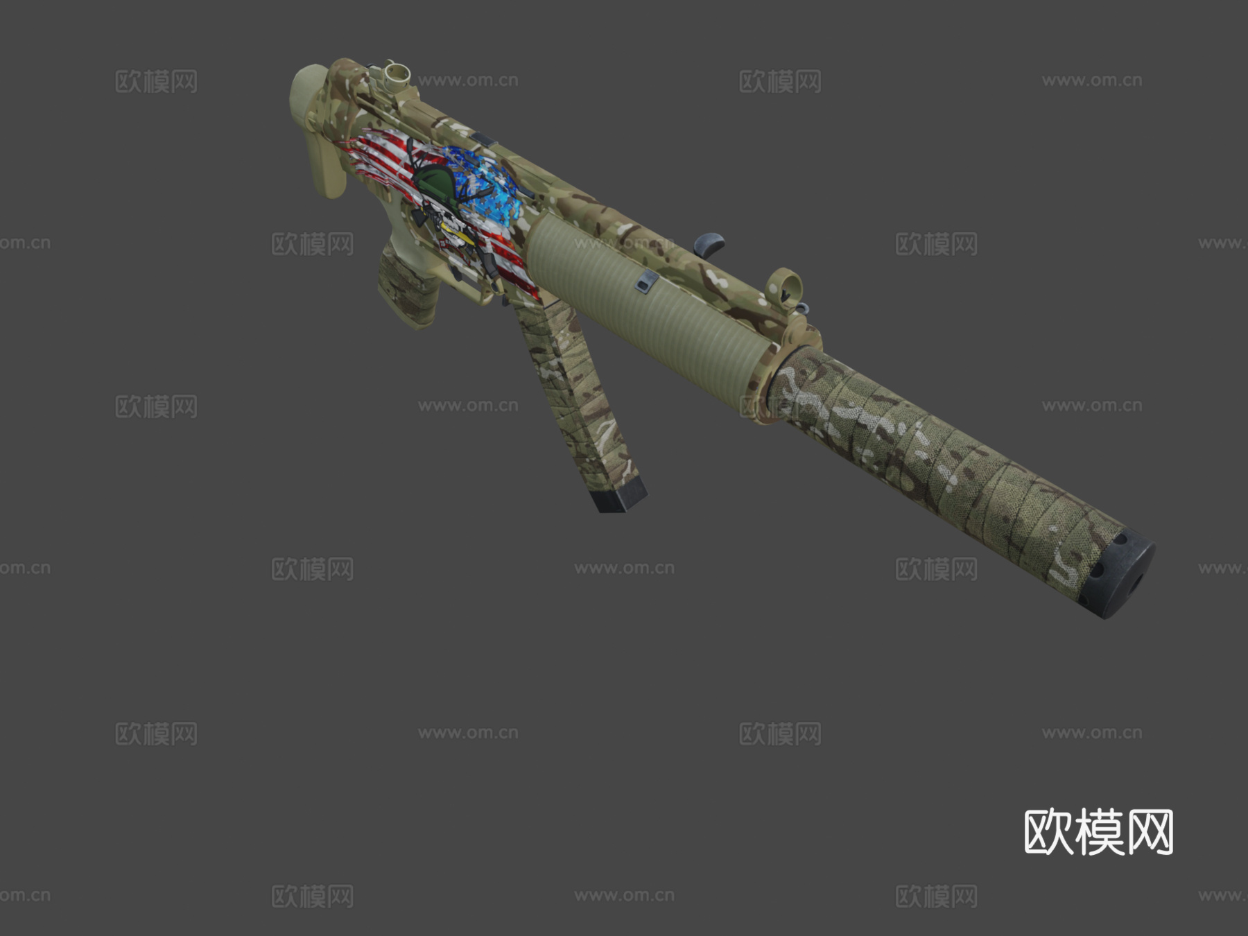 MP5-SD游骑兵3d模型