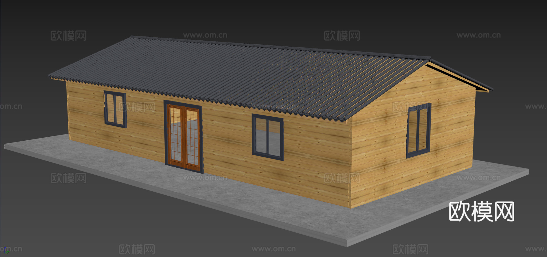 自建新中式建筑3d模型