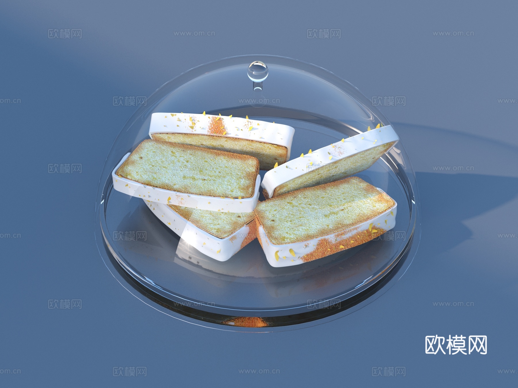 面包 甜点 饼干 大饼 烘焙蛋糕3d模型