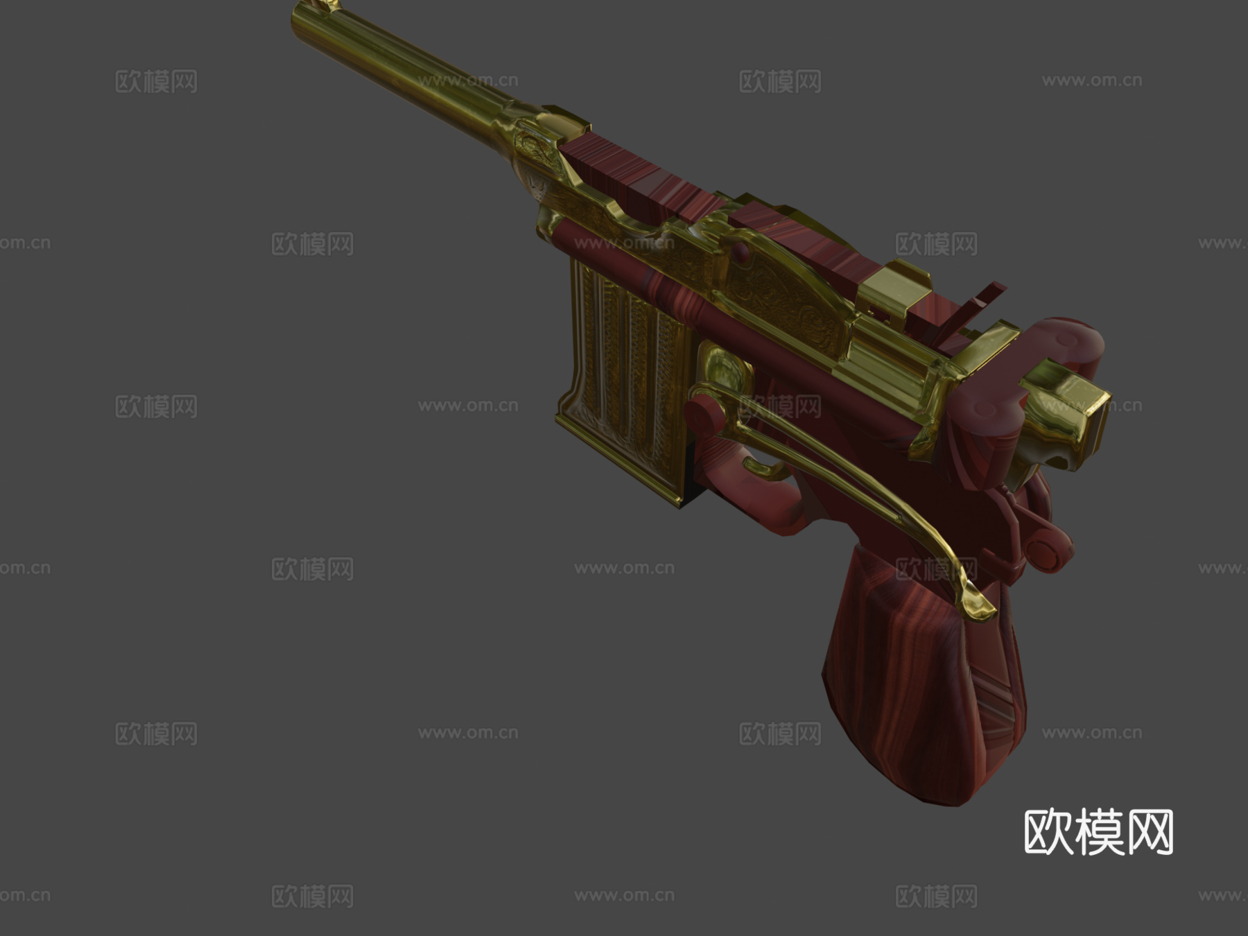 生化奇兵无限手枪3d模型