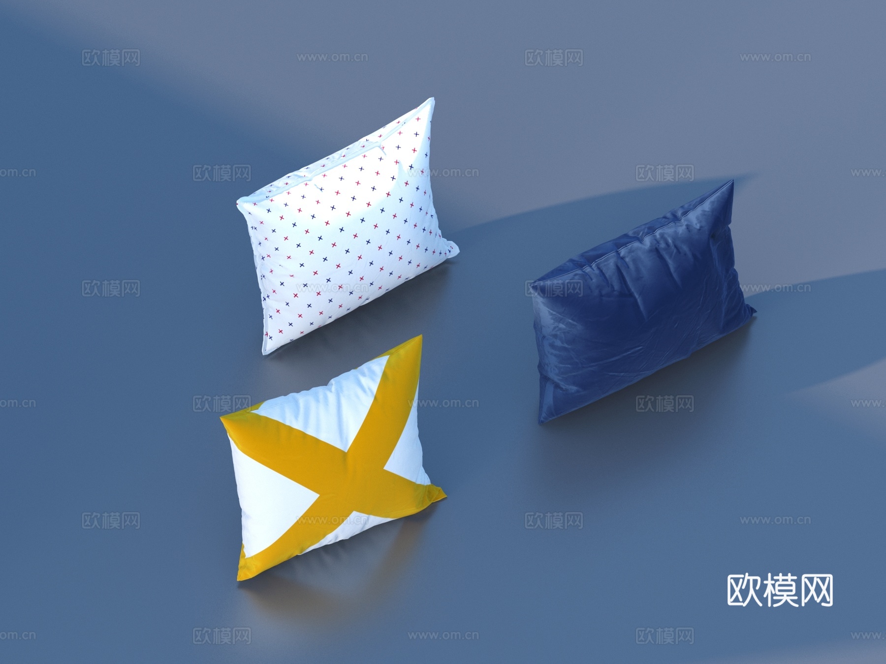枕头 抱枕 靠枕3d模型