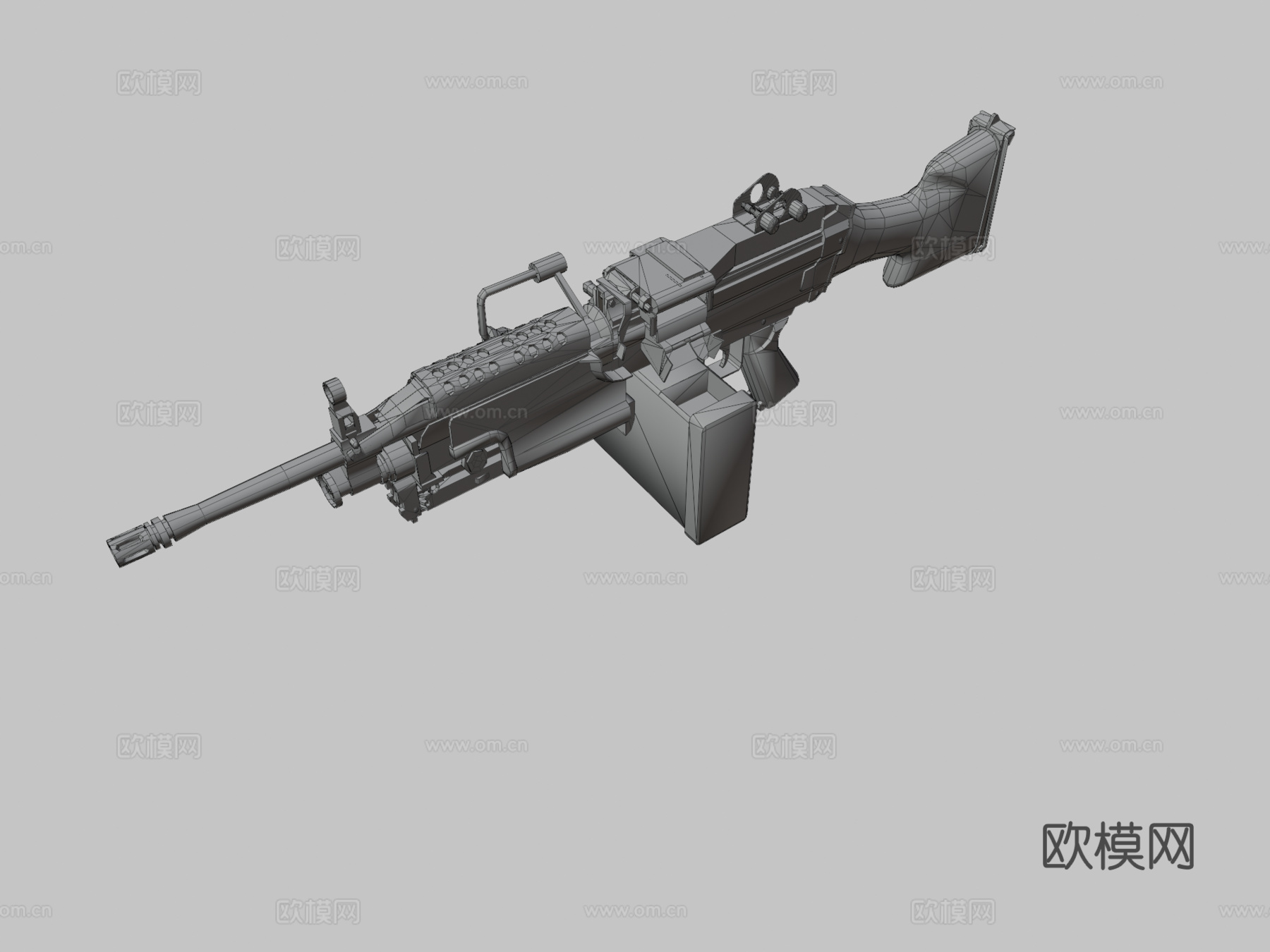 M249彩色版3d模型