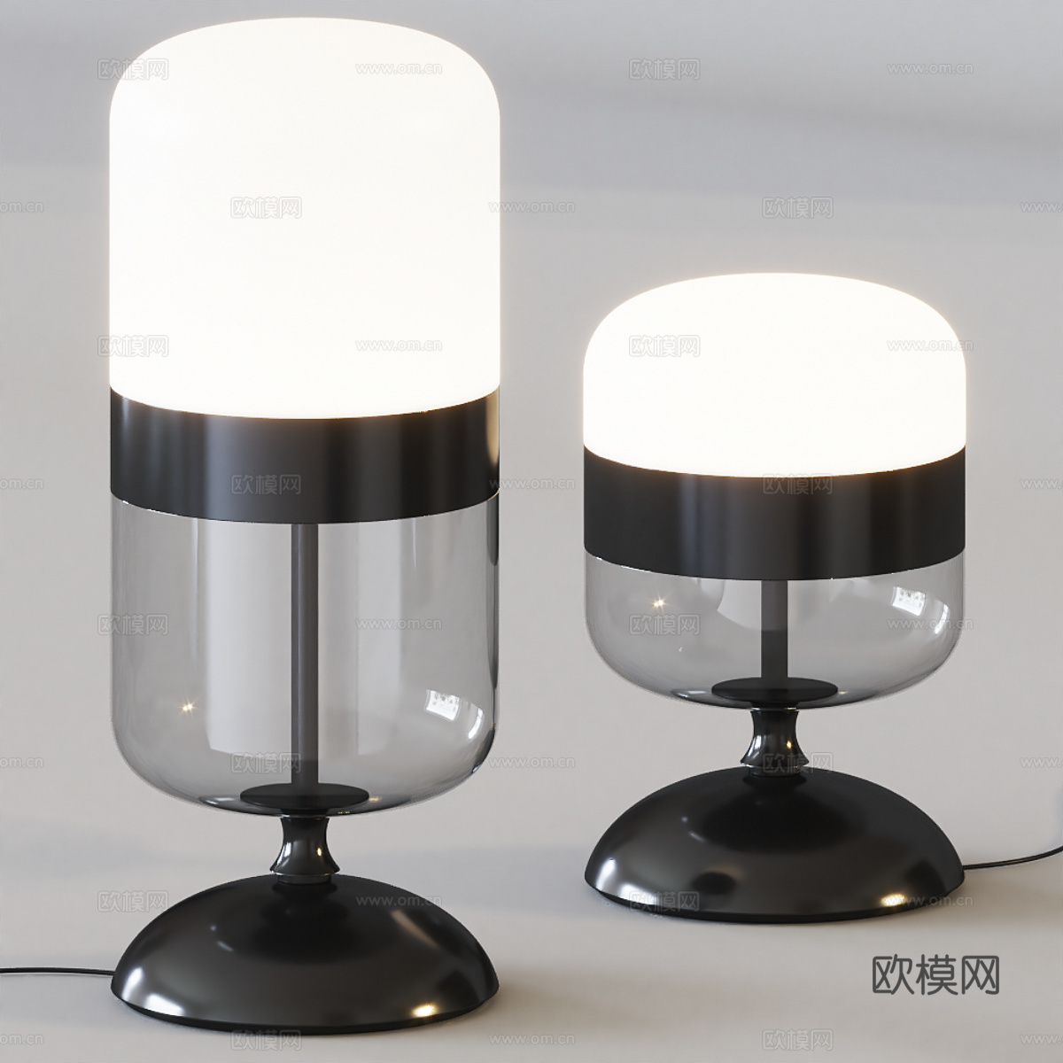 现代意式台灯3d模型下载