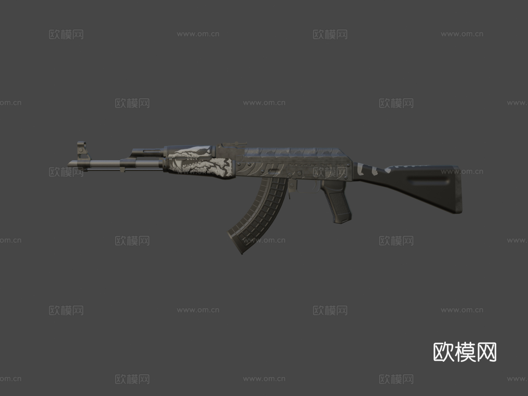 AK-47灵魂窃取者(CSGO皮肤)3d模型