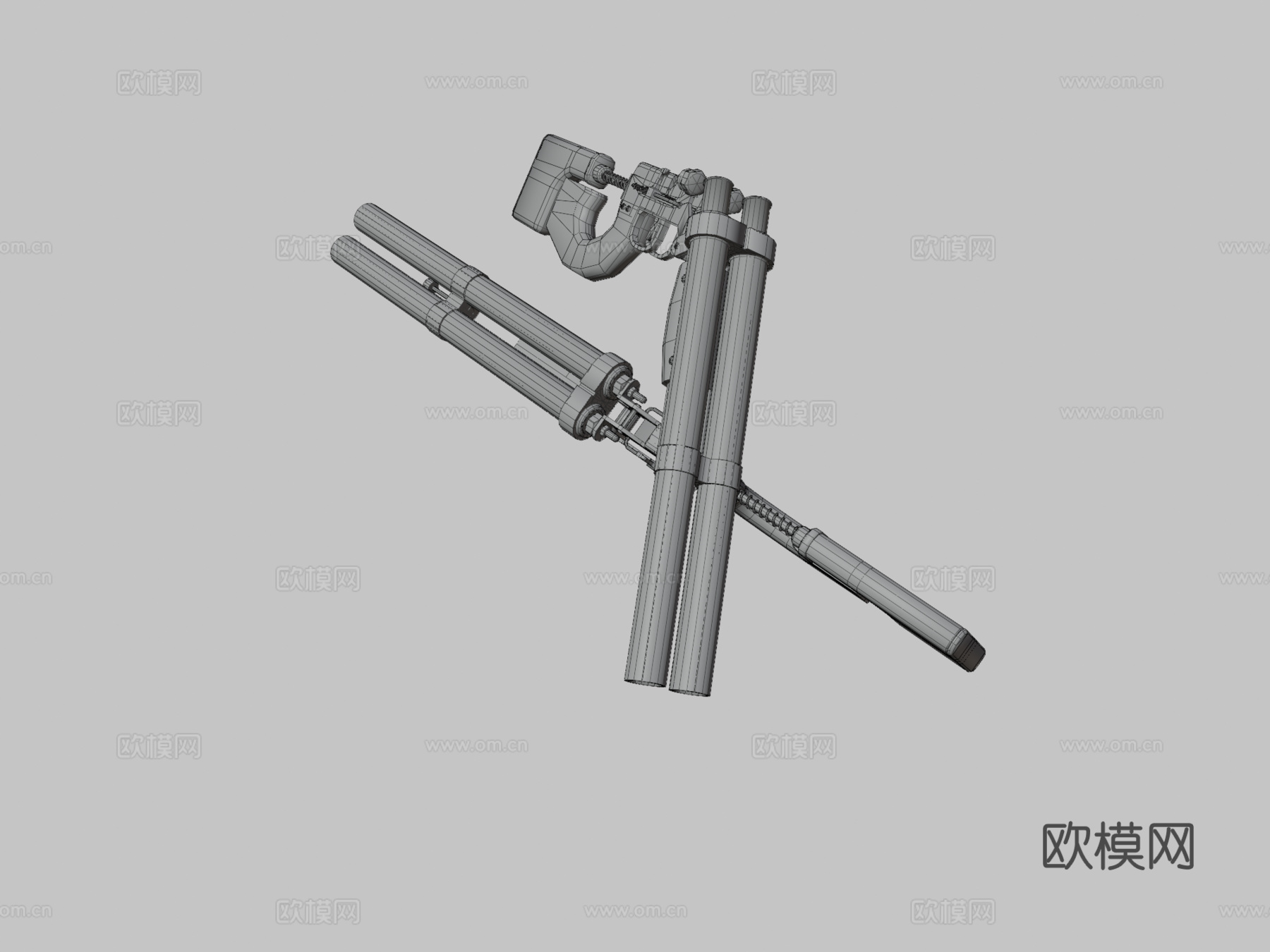 地铁2033双管霰弹枪(同人作品)3d模型