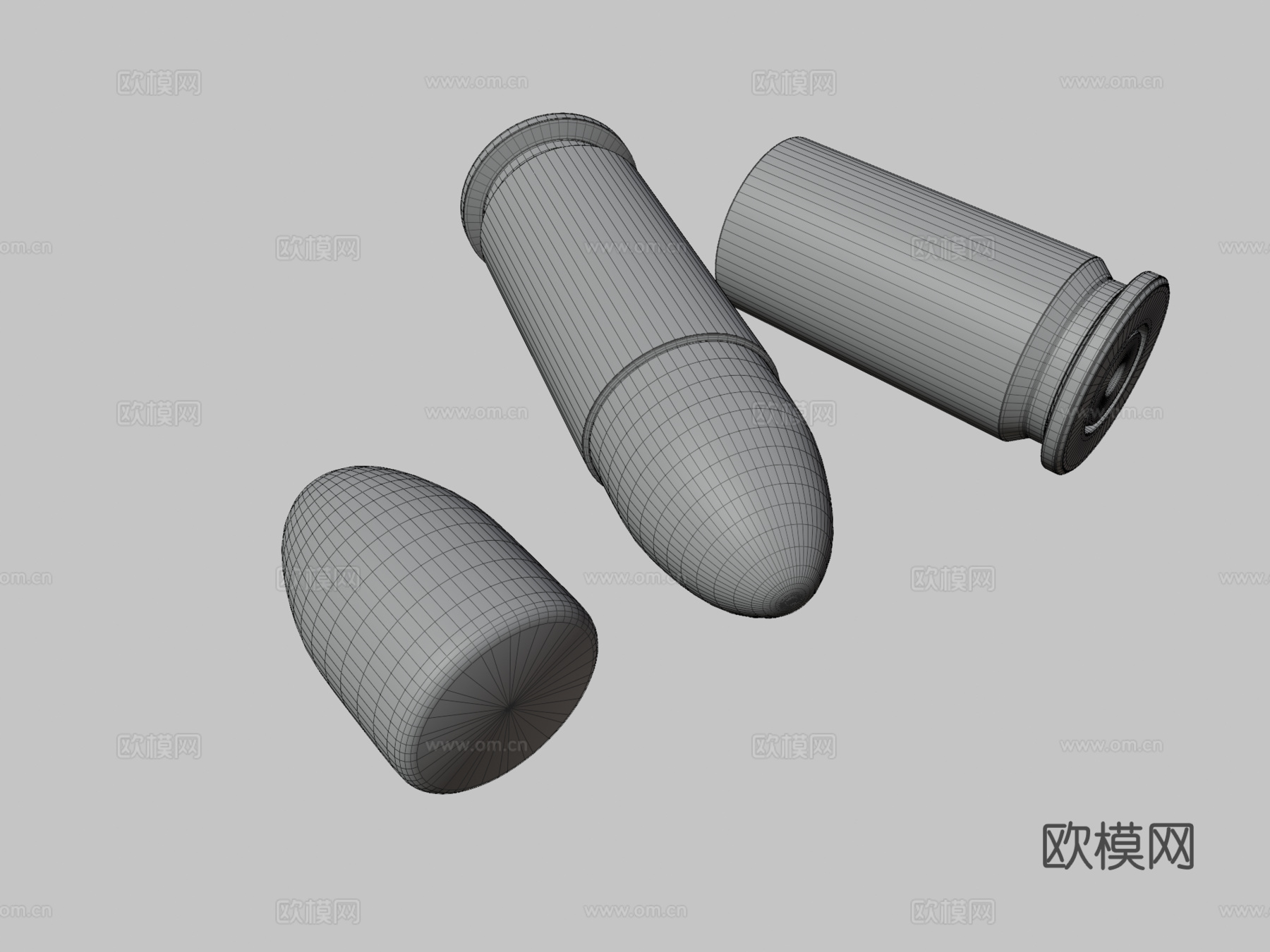 毫米子弹3d模型
