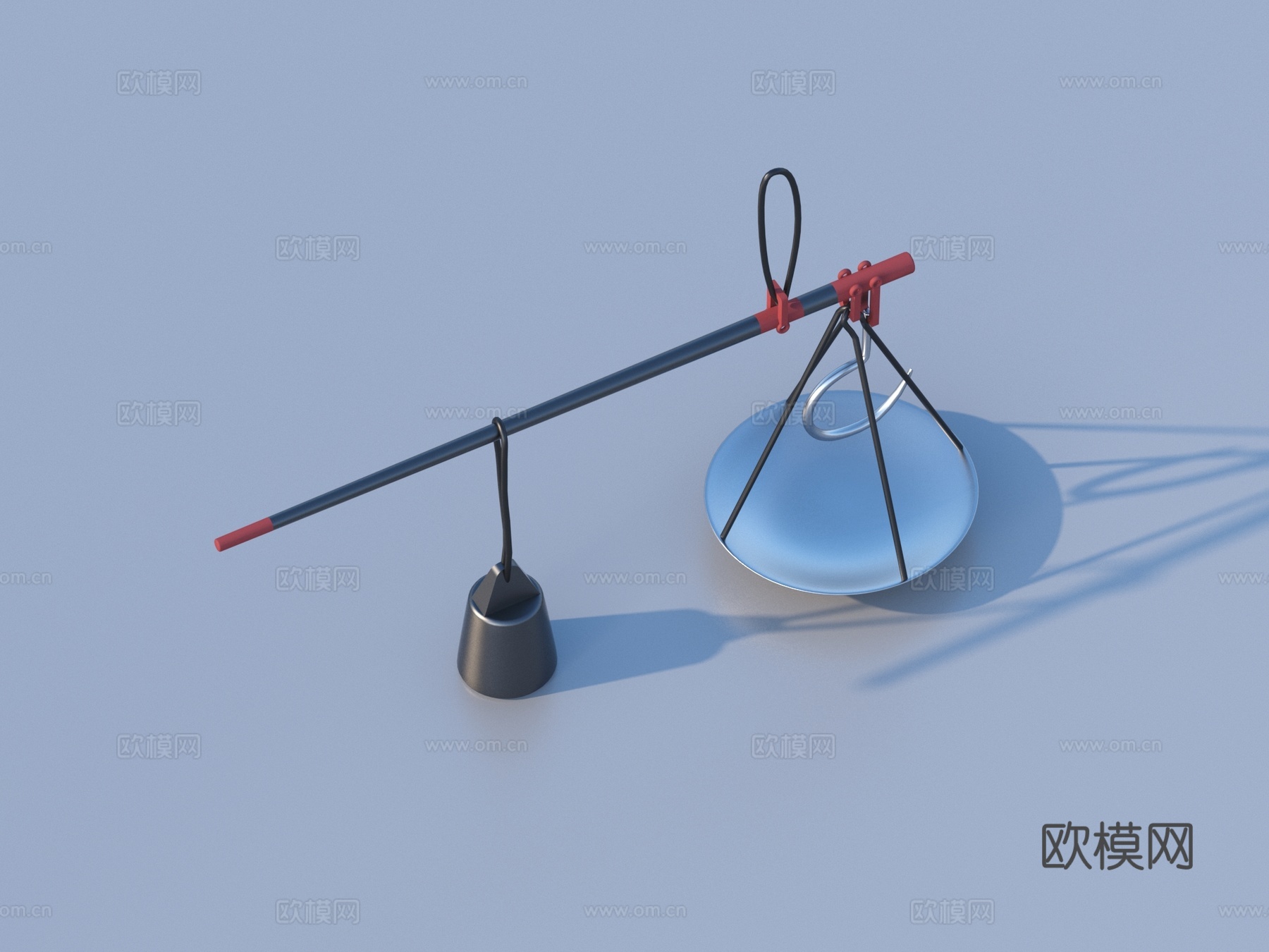 秤 老式杆秤3d模型
