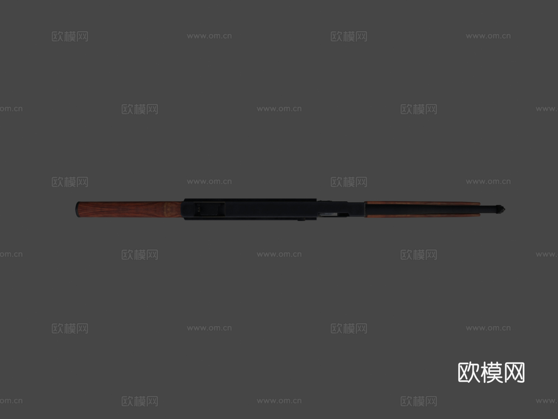 汤普森M1A1-世界大战3d模型