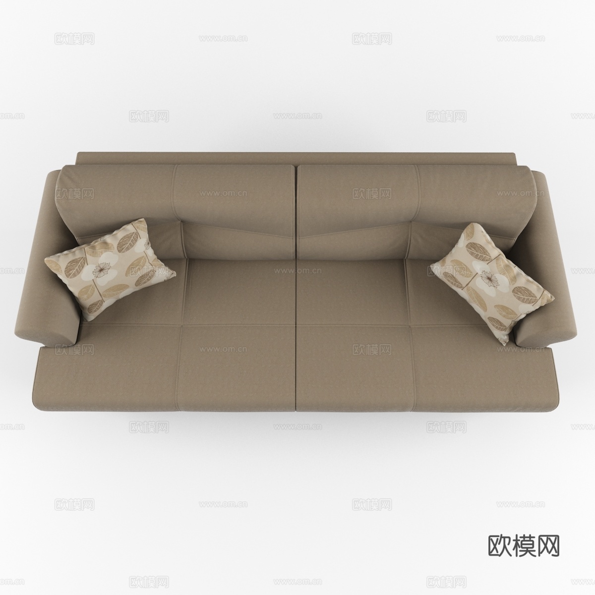 三人沙发 沙发 布艺沙发3d模型