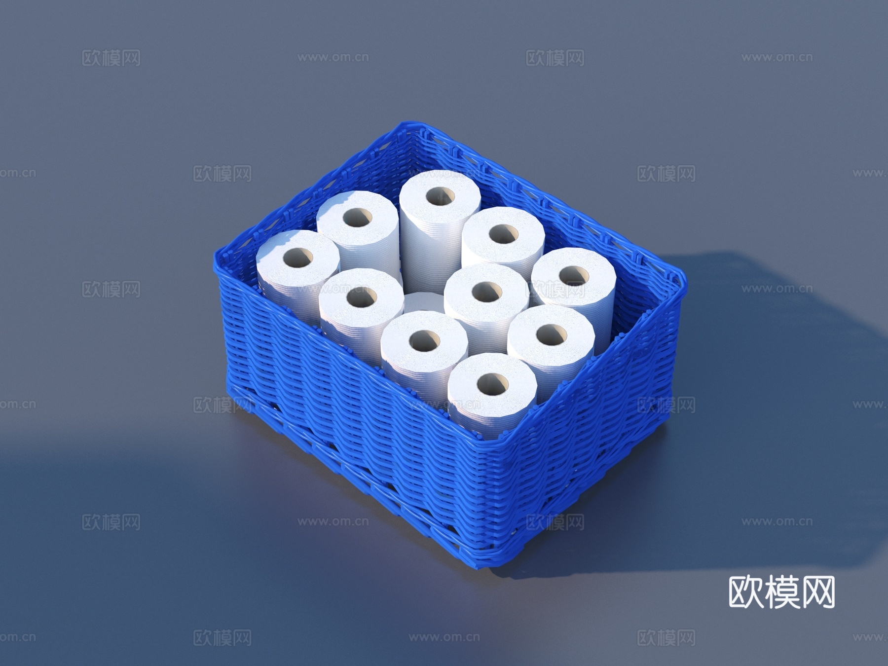 卷纸 收纳筐 收纳箱 置物筐3d模型