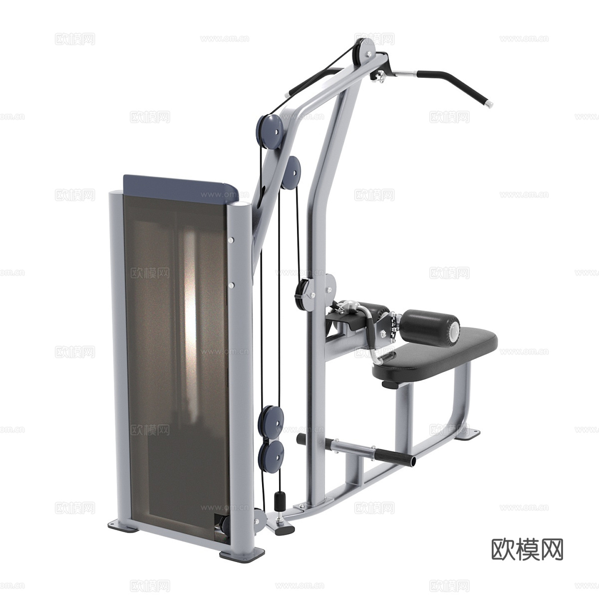 现代健身器材3d模型