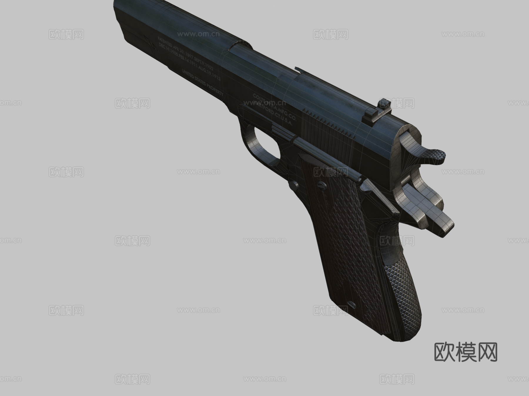 柯尔特19113d模型