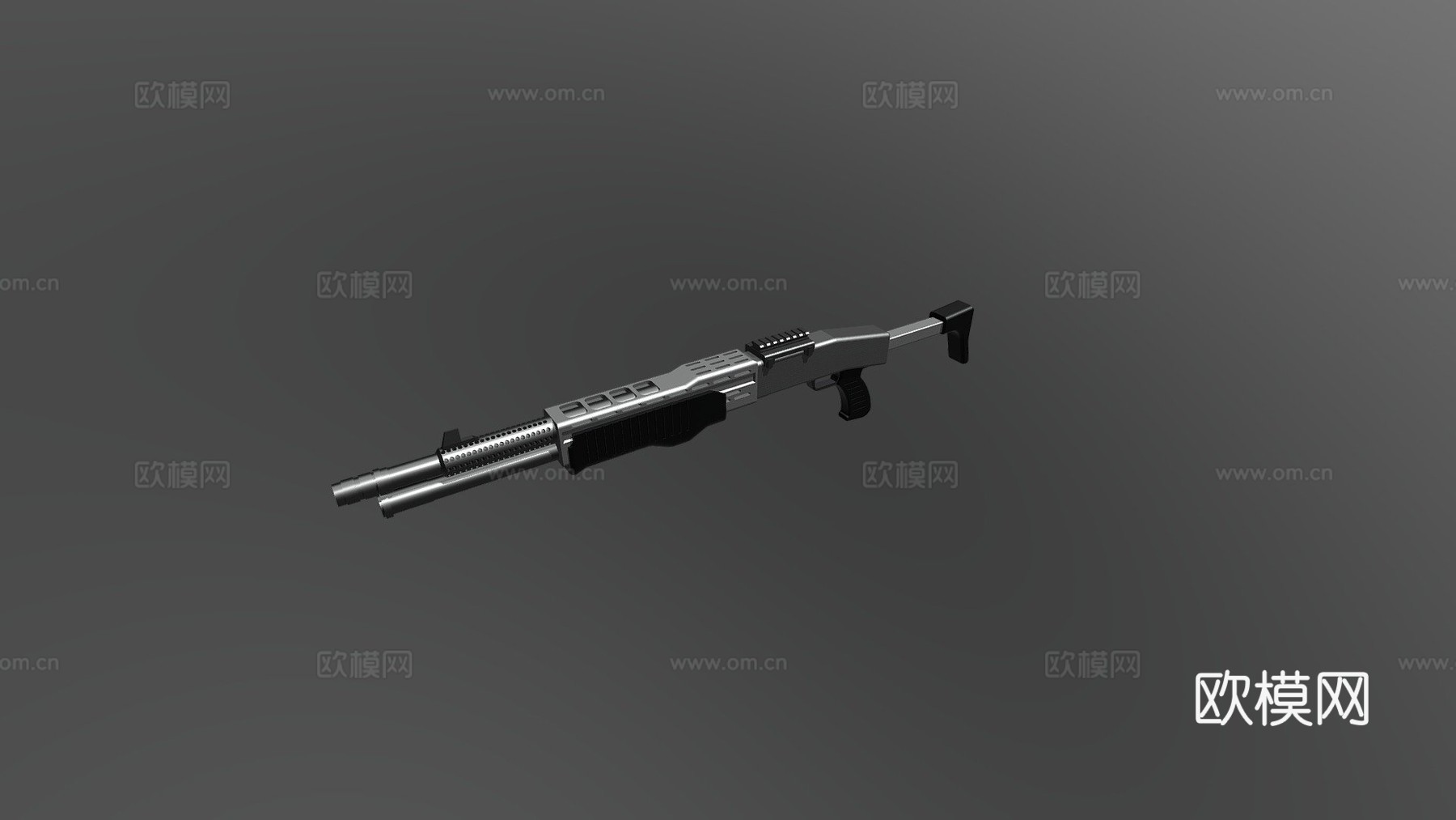 SPAS-34霰弹枪(虚构)3d模型