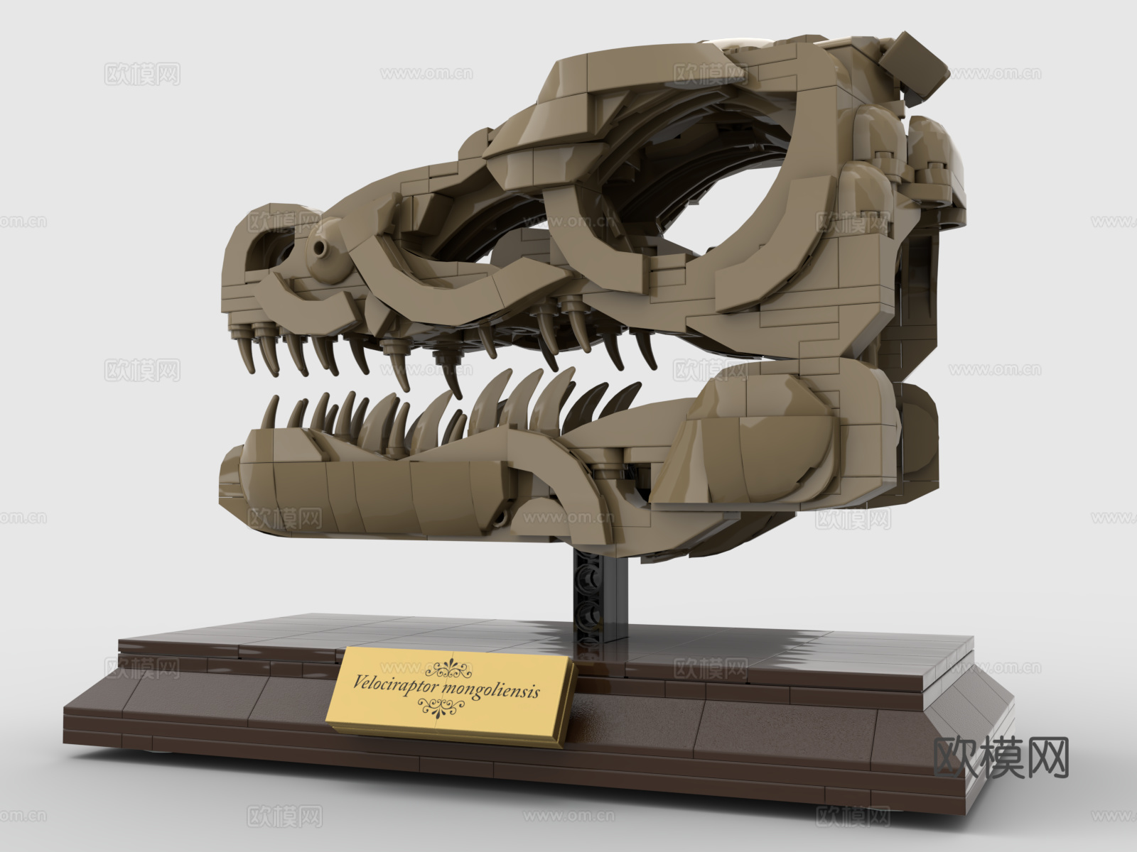乐高 LEGO 玩具 积木 恐龙化石 博物馆 恐龙骨架3d模型