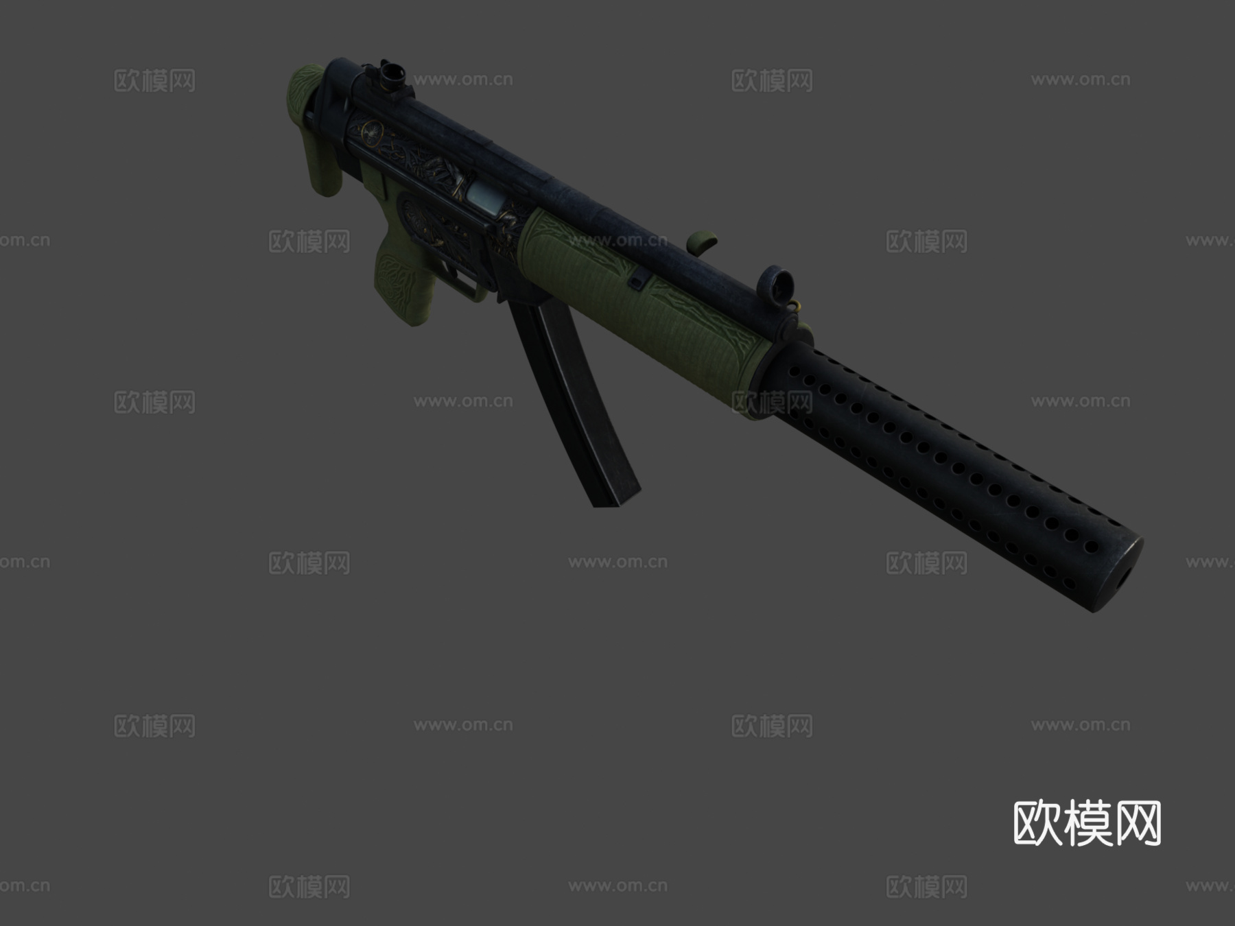 MP5-SD3-树精3d模型