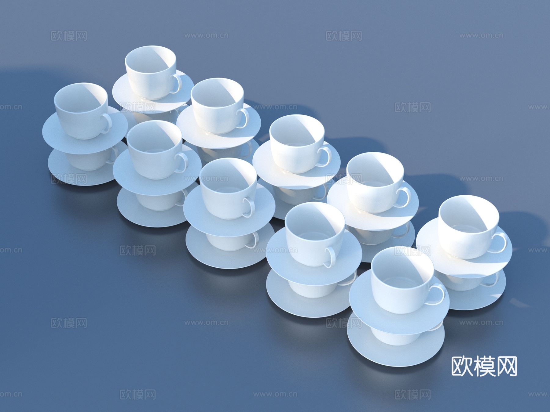 茶具 茶壶 瓷器 瓷壶3d模型