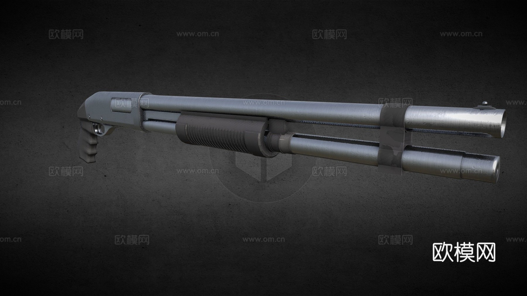 雷明顿870战术型3d模型