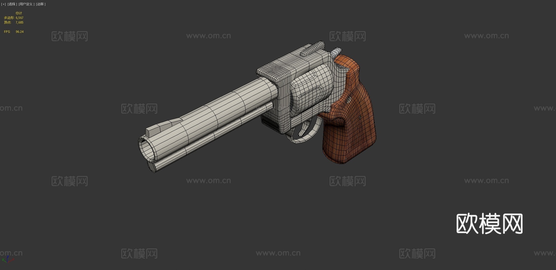 史密斯威森357马格南3d模型
