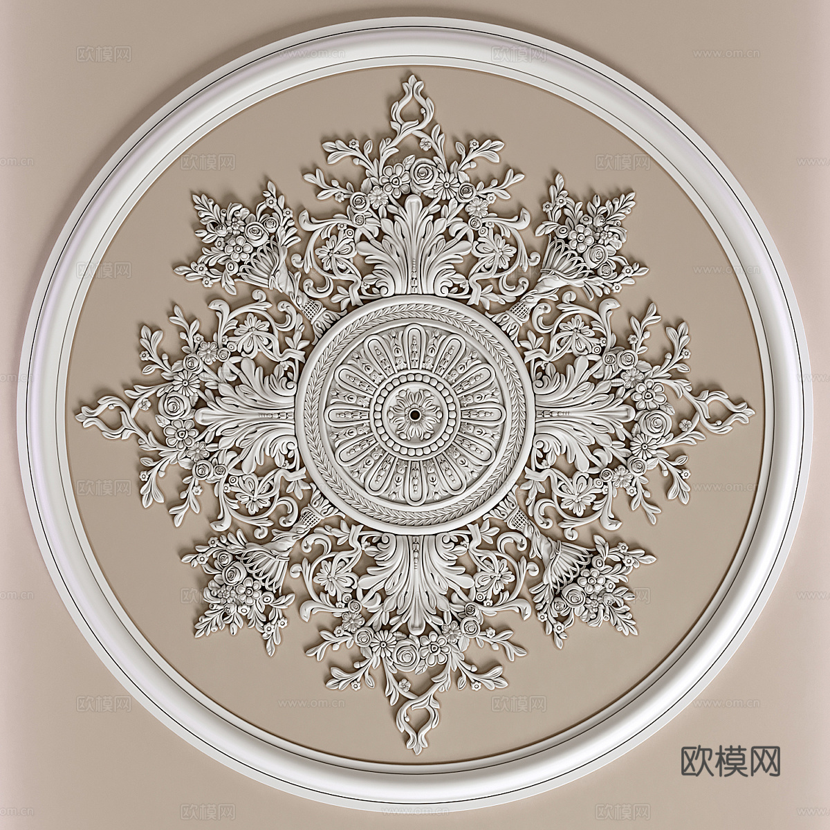 法式天花吊顶3d模型
