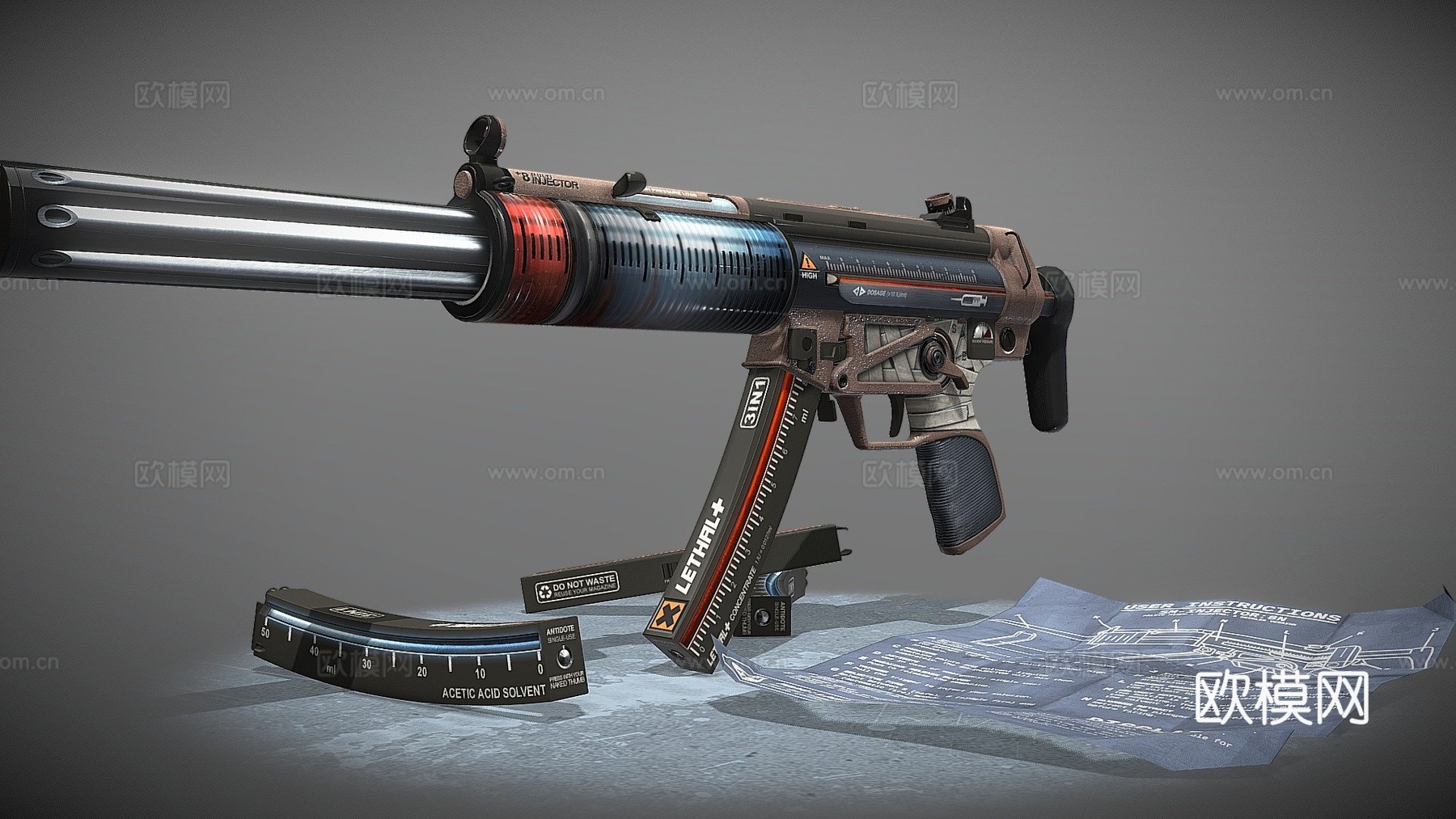 MP5-SD致命注射II3d模型