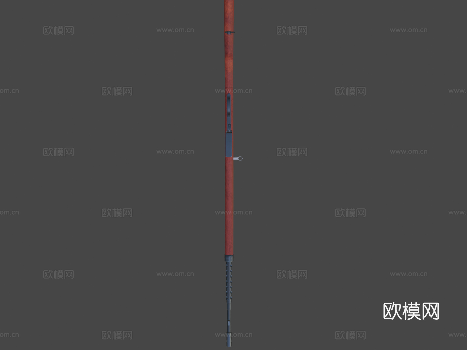 SVT-40枪3d模型