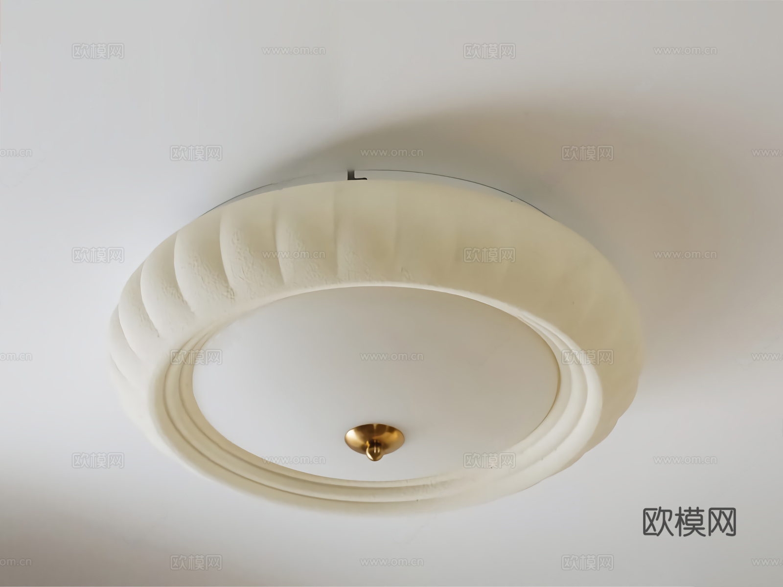 现代奶油吸顶灯 面包吸顶灯 复古吸顶灯 卧室吸顶灯 圆形吸顶3d模型