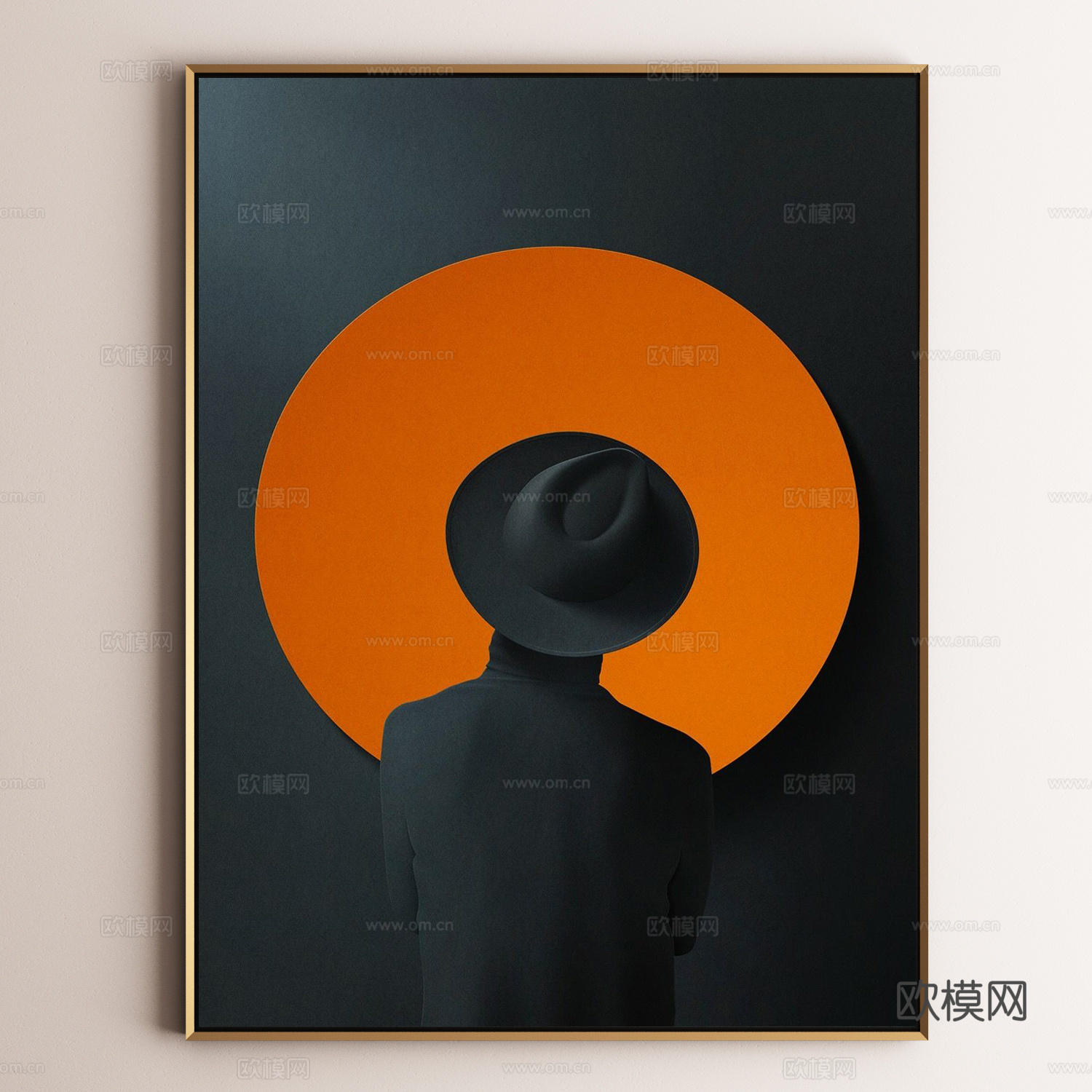 现代装饰画组合3d模型